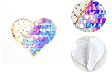 Afbeelding van Tepel covers - pailletten - Hartjes - multi-color