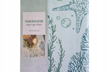 Afbeelding van Tafelkleed Sea LIfe  vinyl 140x250cm