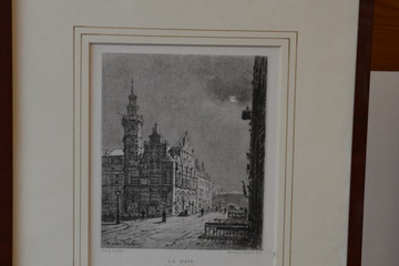 Afbeelding van Steendruk van H. Dujardin: l'Hotel de Ville, La Haye