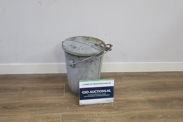 Afbeelding van Vintage Zinken Tuinafvalemmer - Leiden