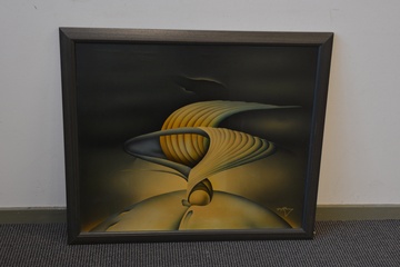 Afbeelding van Gespoten schilderij van Zoflon: Comet