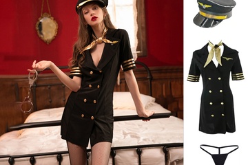 Afbeelding van Verkleedset - sexy pilote