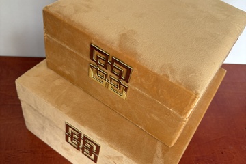 Afbeelding van Luxe Opberg boxen klein en groot, ongebruikt