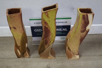 Afbeelding van Set van 3 Mid-Century Vaasjes