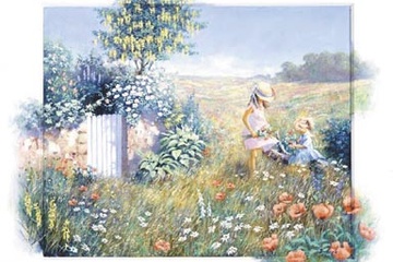 Afbeelding van Peter Motz - Outside the garden - Afm: 50x60 cm.