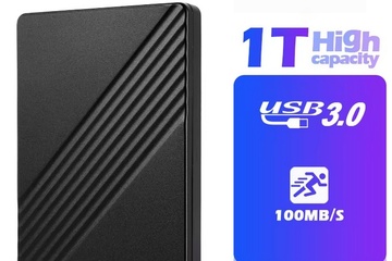 Afbeelding van Draagbare Externe 1 TB XLONs Stripe NIEUW 1 jaar garantie