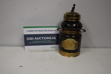 Afbeelding van Vintage Fabbri Kirschen Fles met Messing Details
