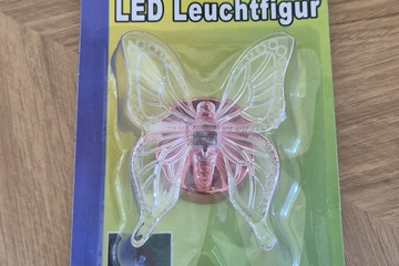 Afbeelding van 2 x Led figuur vlinder 3 kleuren
