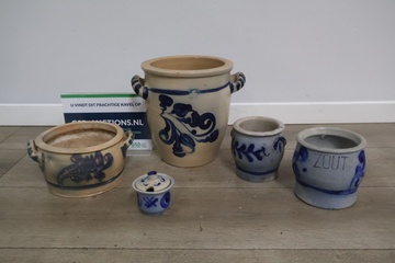 Afbeelding van Antieke keulse potten 5 stuks