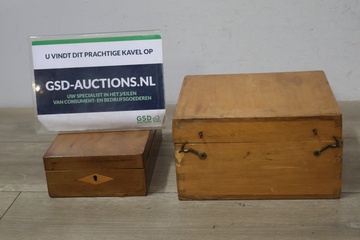 Afbeelding van Houten kistjes 2 stuks