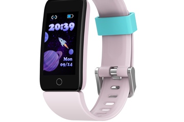 Afbeelding van Activiteiten Monitor voor KIDS. Kleur: Licht Paars. Sportuitvoering met USB laadstick