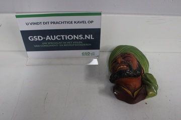 Afbeelding van Vintage Punjabi Wandmasker van Bossons England