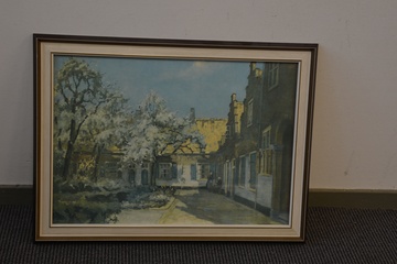 Afbeelding van Artprint/poster van Louis Soonius: Hofje