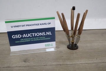 Afbeelding van Set van 6 kaasmesjes met houder