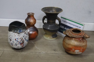 Afbeelding van Mix van 4 Vintage Keramische Vazen