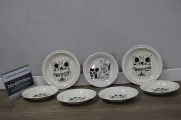 Afbeelding van Jip en Janneke ontbijtbordjes 7 stuks