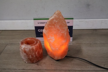 Afbeelding van Himalaya Zoutlamp met Waxinelichthouder