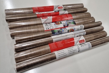 Afbeelding van 8 rollen DC fix zelfklevende decoratiefolie donker hout 