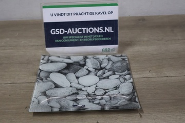 Afbeelding van Glazen Vierkante Leonardo Schaal met Stenenmotief'