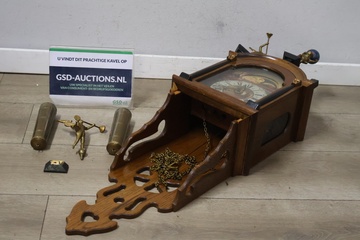 Afbeelding van Wandklok - Schippertje - Met Maanstand en Schilderwerk