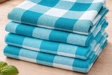 Afbeelding van 160X KEUKEN THEEDOEK ROOD/BLAUW