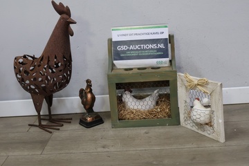 Afbeelding van Decoratieve kippen Figuren