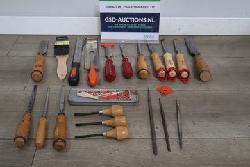 Afbeelding van Mix van Houtsnijwerk Gereedschap - Beitels