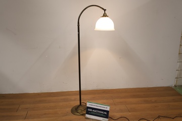 Afbeelding van Antieke Londense Station Messing Vloerlamp