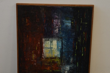 Afbeelding van Abstract olieverfschilderij v A. Luyken