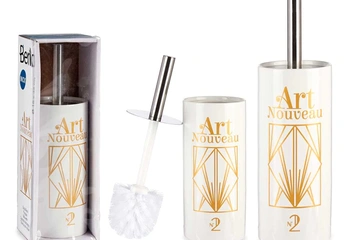 Afbeelding van 2x keramische kunst toiletborstel