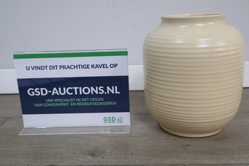 Afbeelding van Crèmekleurige Ribbel-Vaas