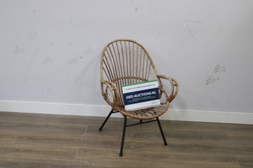 Afbeelding van Vintage Rotan Rohe Loungestoel