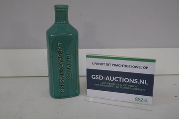 Afbeelding van Groene keramische fles
