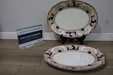 Afbeelding van Set van 2 Vintage Davenport Sierschalen'