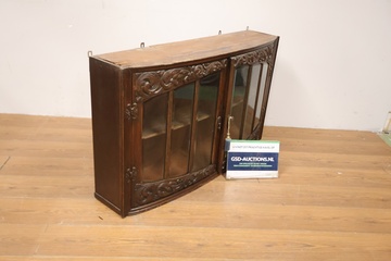 Afbeelding van Vintage 2-Deurs Wandvitrinekast