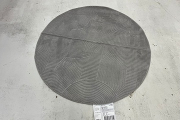 Afbeelding van vidaxl vloerkleed stilo 120x120 grijs rond