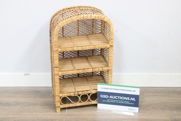 Afbeelding van Vintage rotan etagère