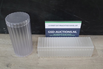 Afbeelding van Set van 2 Matte Kunststof Opbergcontainers