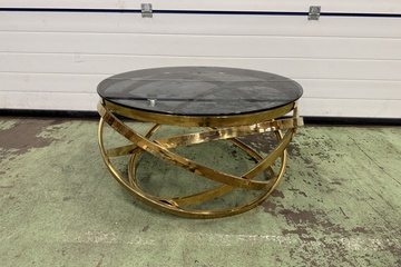 Afbeelding van Sidetable, Salontafel - met Rookglazen Blad