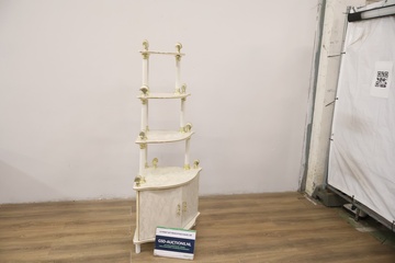 Afbeelding van 4-Laags Hoekkast met Goudkleurige Details''