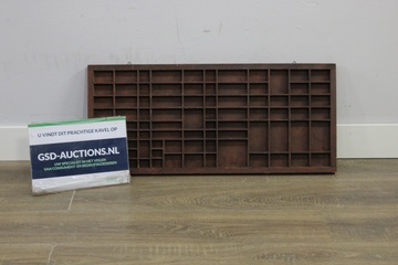 Afbeelding van Vintage Houten Letterbak