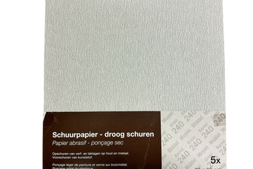 Afbeelding van 5x Master Schuurpapier Korrel 240
