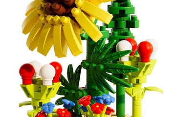 Afbeelding van Bouwset Botanica zonnebloem bloemenpracht bouwsteentjes