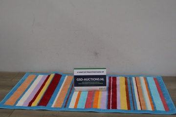 Afbeelding van Gestreept Katoenen Tafelkleed''