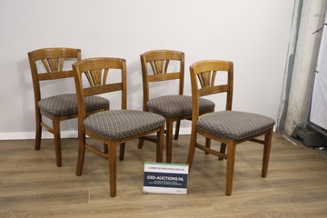 Afbeelding van Set van 4 Vintage Scandinavische Eetkamerstoelen'