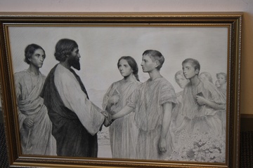 Afbeelding van Religieuze prent van Eugène Burnard uit 1915: Volg Mij'