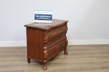 Afbeelding van Antiek Frans Buikkastje met 3-Lades