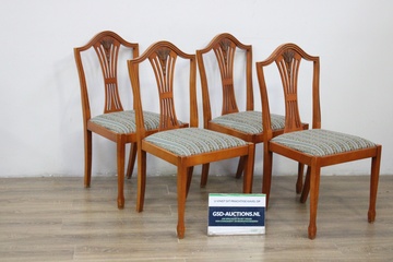 Afbeelding van Set van 4 Engelse Eetkamerstoelen