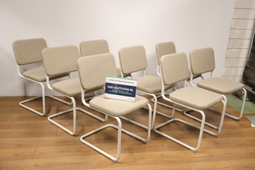 Afbeelding van Set van 8 Mugi Buisframe Eetkamerstoelen