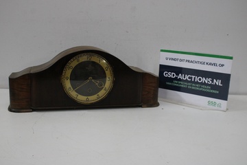 Afbeelding van Art Deco Houten Goldanker Mantelklok